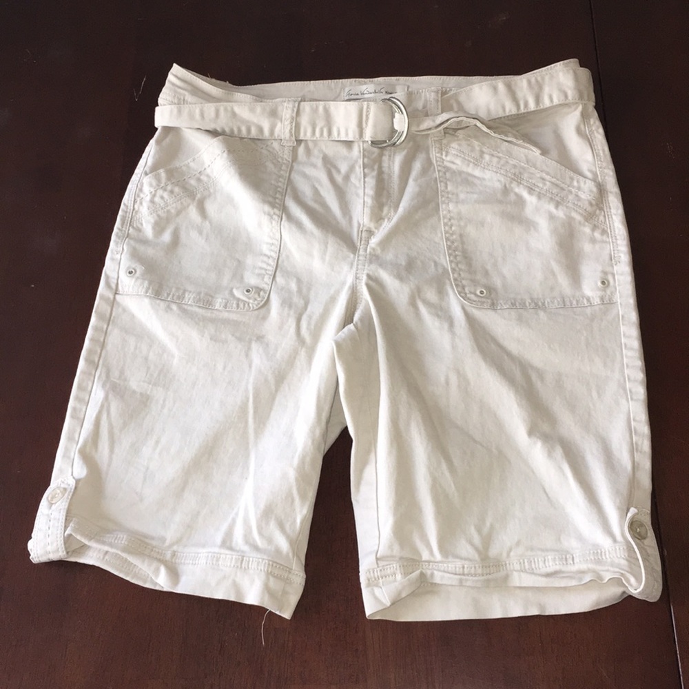Gloria Vanderbilt Khaki Shorts Missy 6